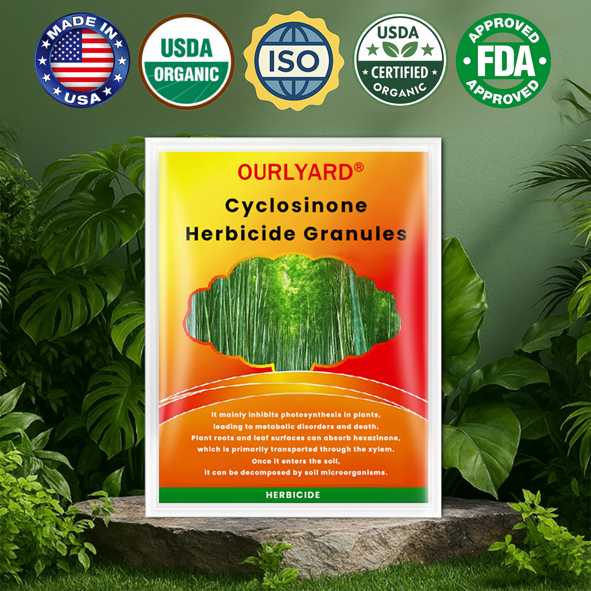 Cyclosinone Herbicide Granules