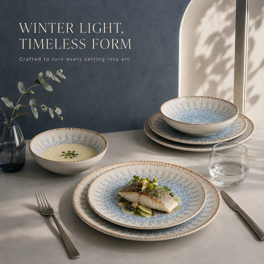 Korvaniq Botanical Ceramic Dinnerware Set