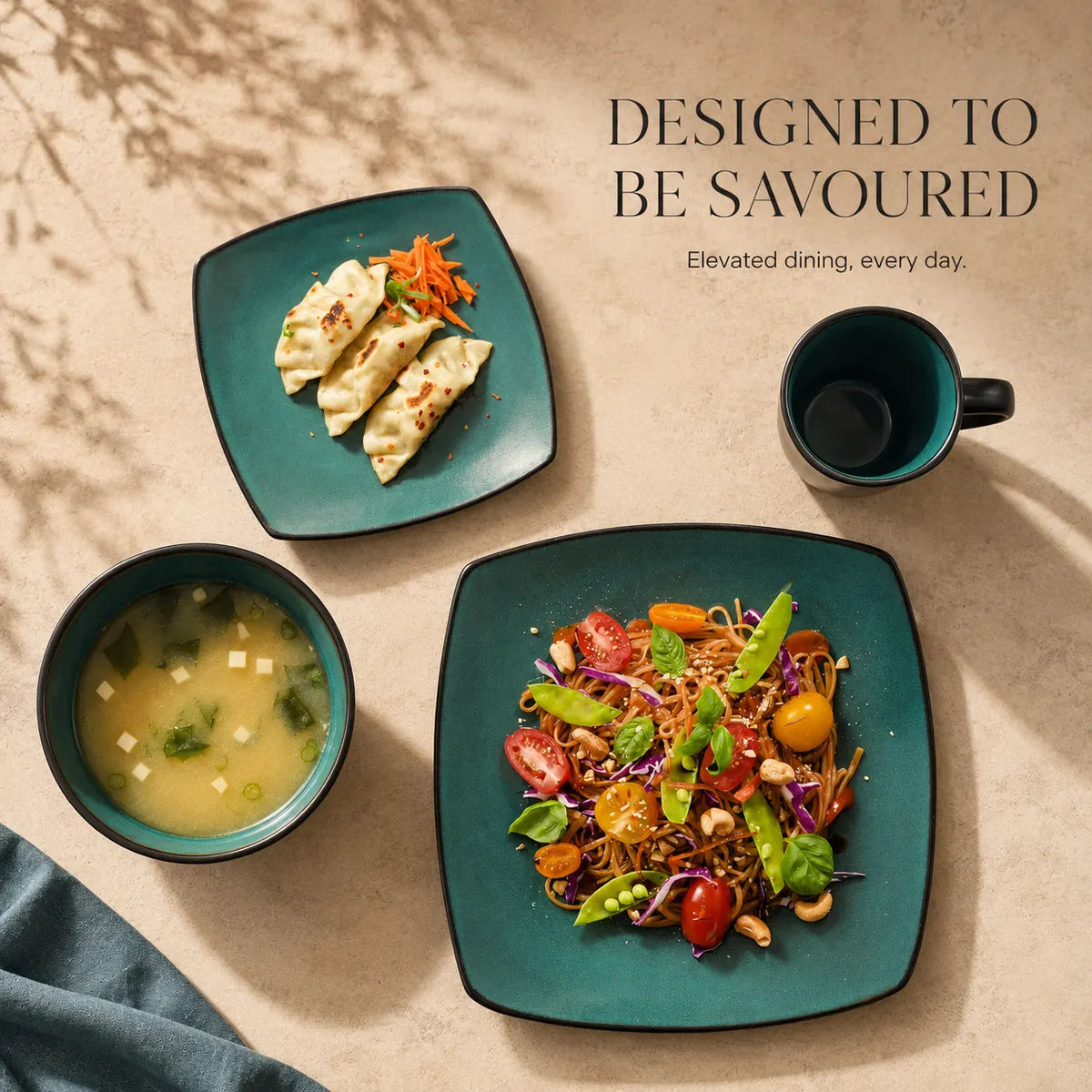 Korvaniq Soho Lounge 16-Piece Dinnerware Set