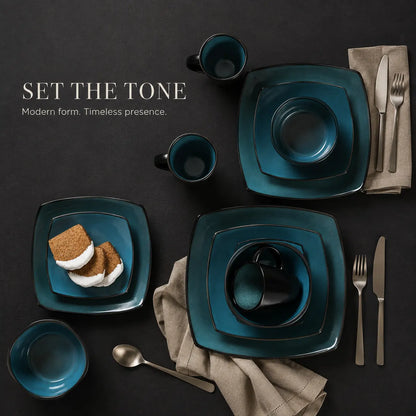 Korvaniq Soho Lounge 16-Piece Dinnerware Set
