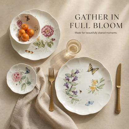 Korvaniq Butterfly Meadow 28-Piece Dinnerware Set