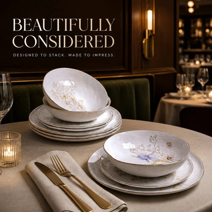 Platefula Floral Porcelain Dinnerware Set