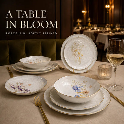 Platefula Floral Porcelain Dinnerware Set
