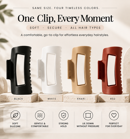 The  Claw Clip – Soft, Flexible Hair Clip With Secure Hold Without The Hard Clip Feel