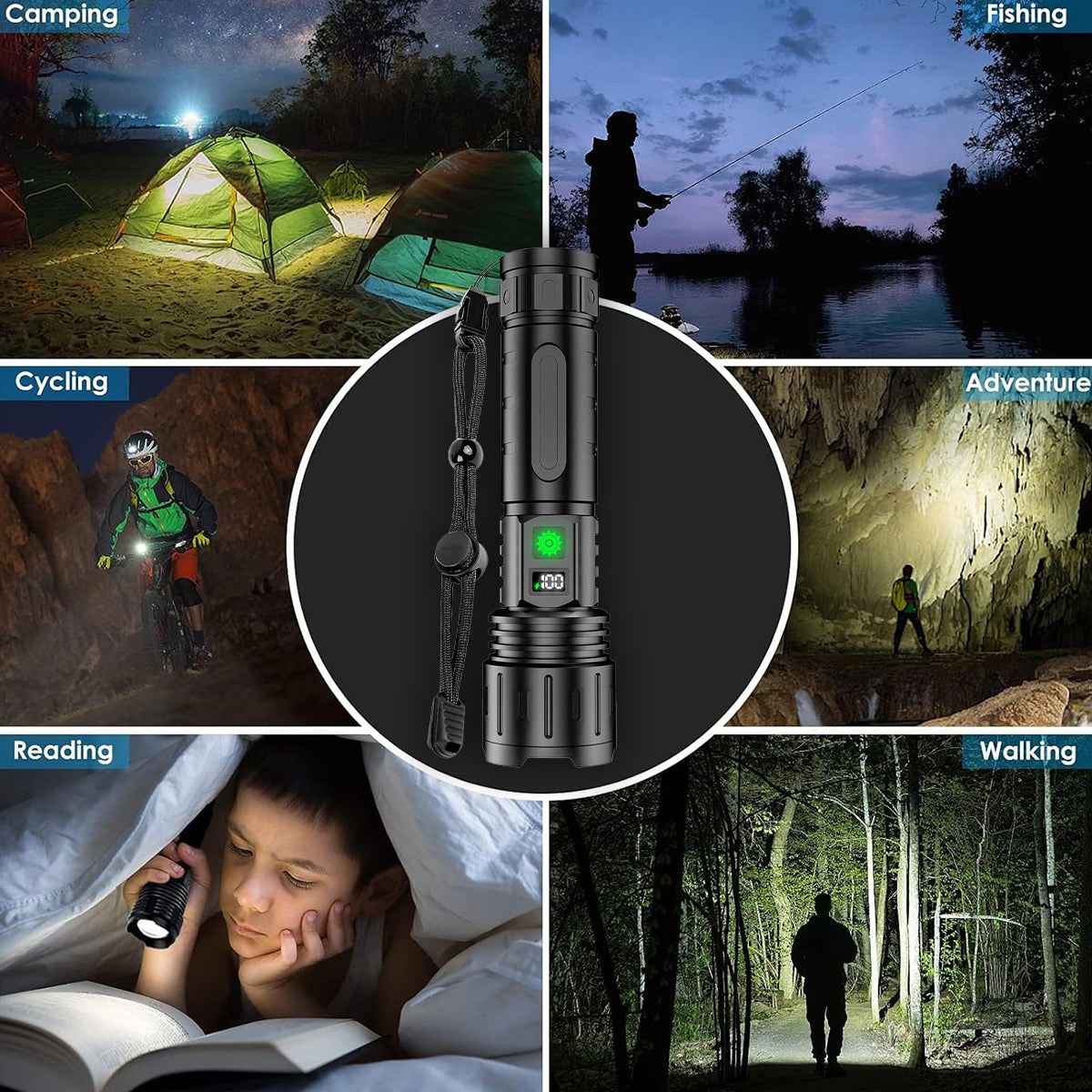 Super Bright Ultimate Survival Flashlight For All Emergency🔦